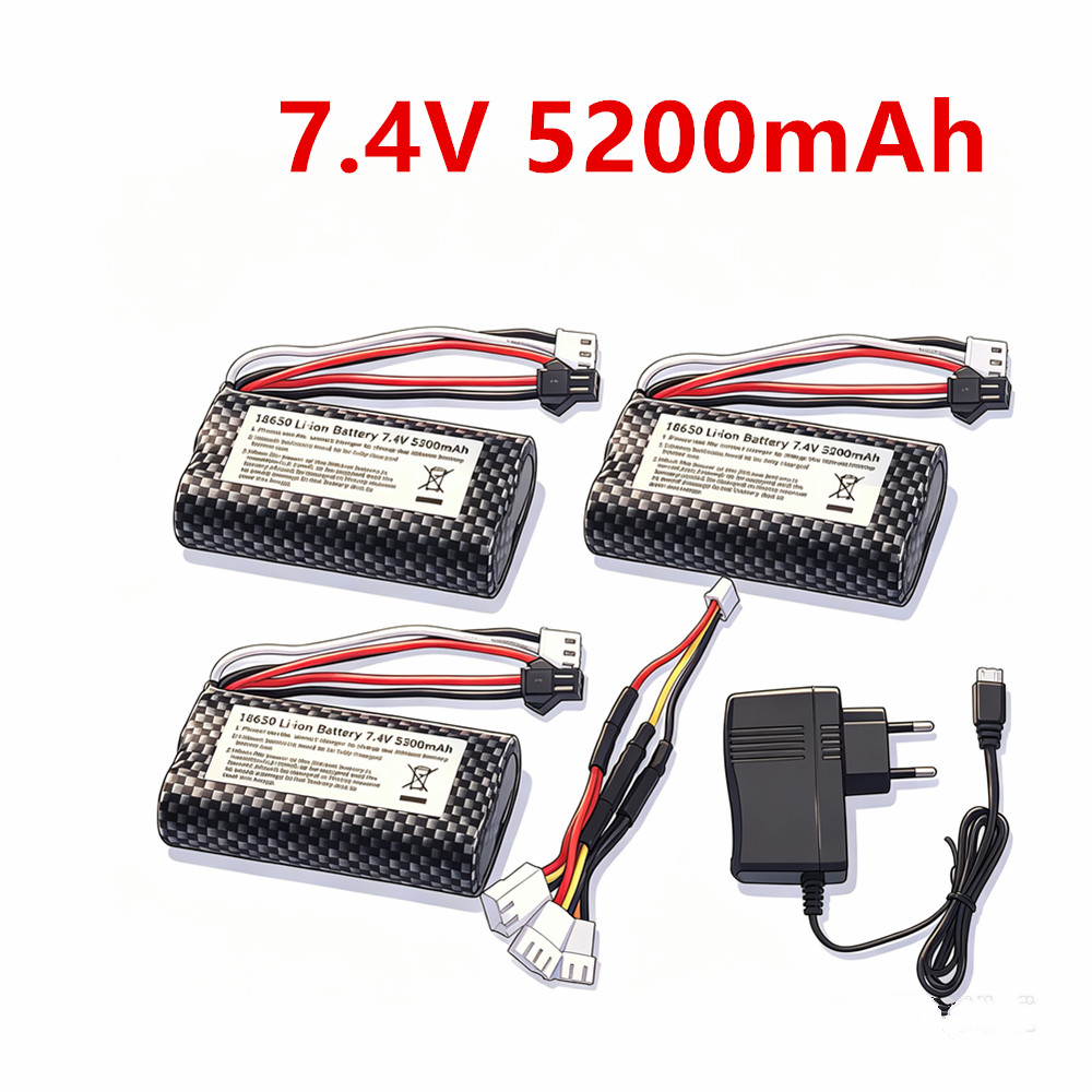 Drone Battery Li-Ion - Bateria Li-ion 7.4V 5200mAh 18650 SM