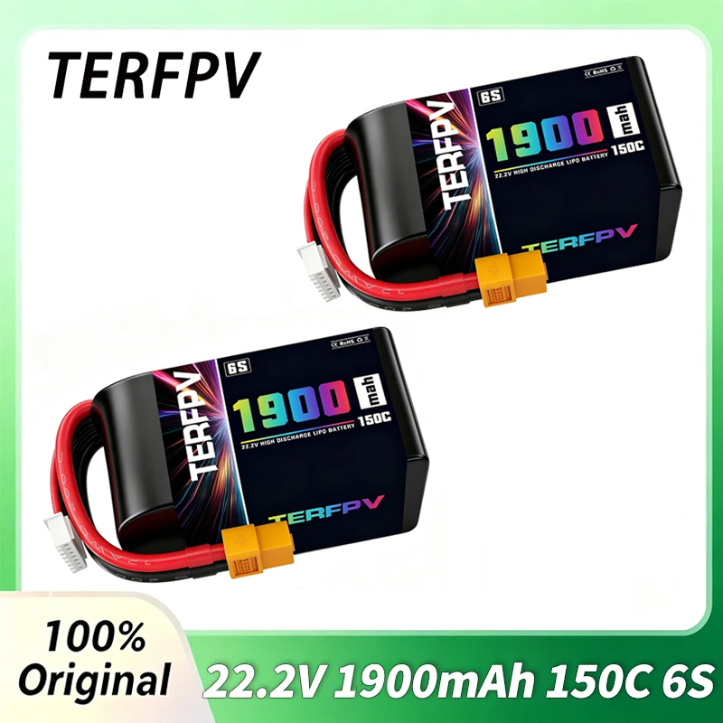 Drone Battery Plate - 1/2 Peças Bateria Lipo TERFPV 6S