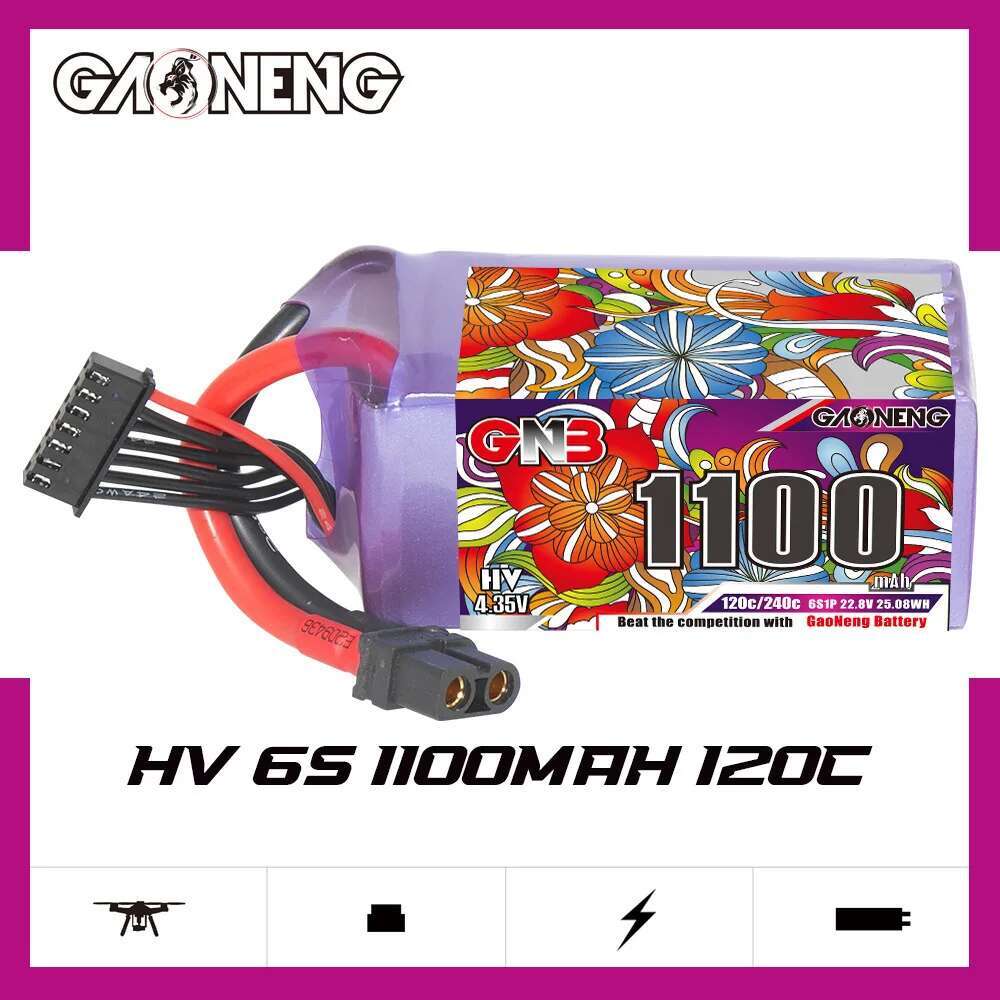 2 pces gwn 6s lipo bateria 22. - Drone Battery Plate avaliação e preço