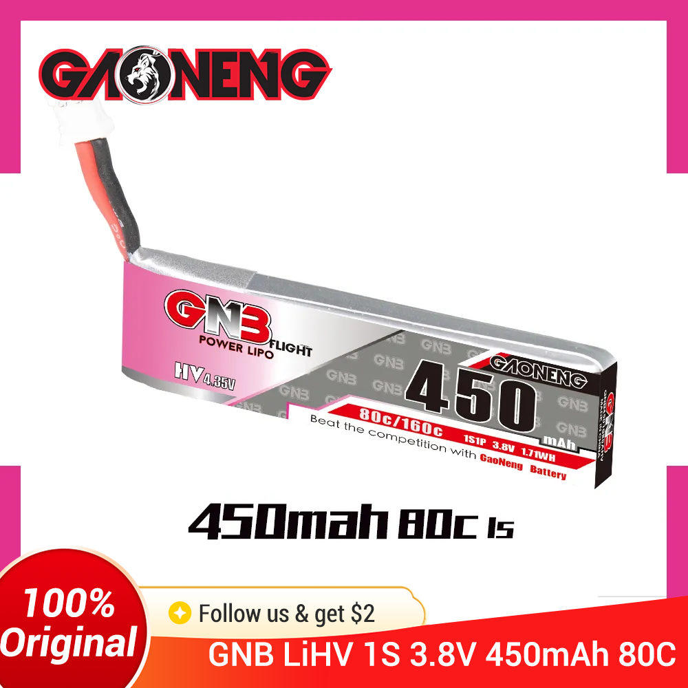 GAONENG GNB 1S 450mAh 80C/160C - Drone Battery Li-Ion avaliação e preço