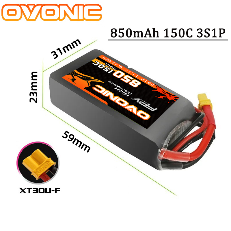 OVONIC 150C 850mAh Lipo Bateri - Drone Battery 4S avaliação e preço