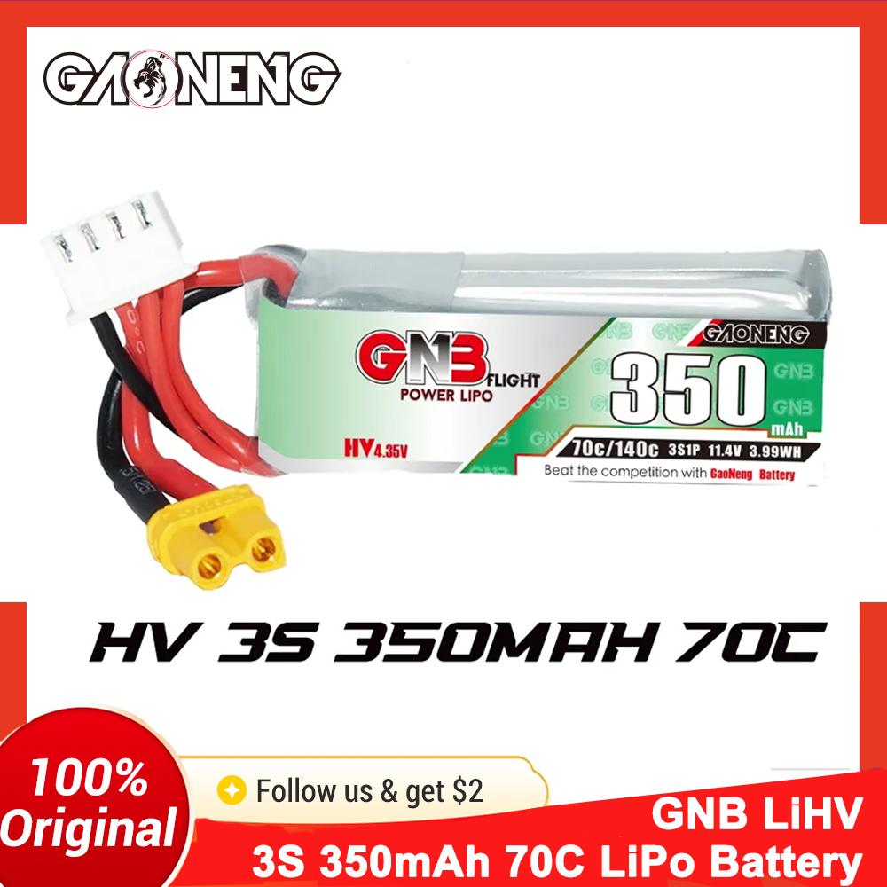Bateria LiPo Gaoneng GNB 350mA - Drone Battery Li-Ion avaliação e preço