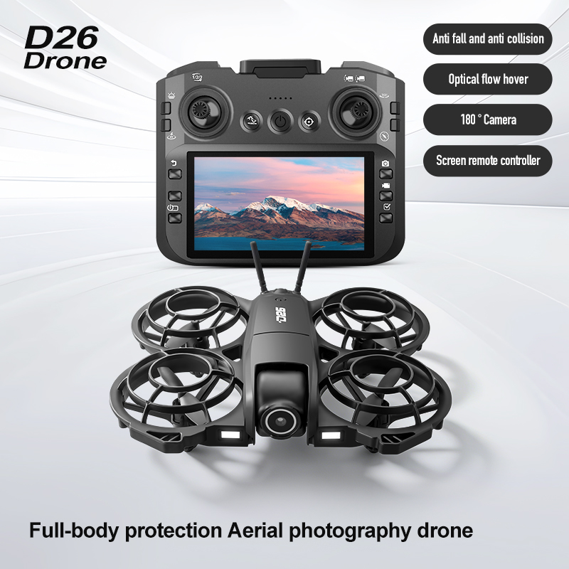 Drone D26 4K Aéreo HD 180 °    - Drone Battery Case avaliação e preço