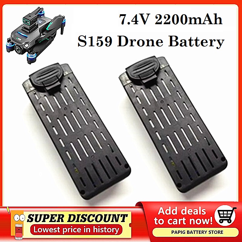 Bateria s159 7.4v 2200mah s159 - Drone Battery Li-Ion avaliação e preço