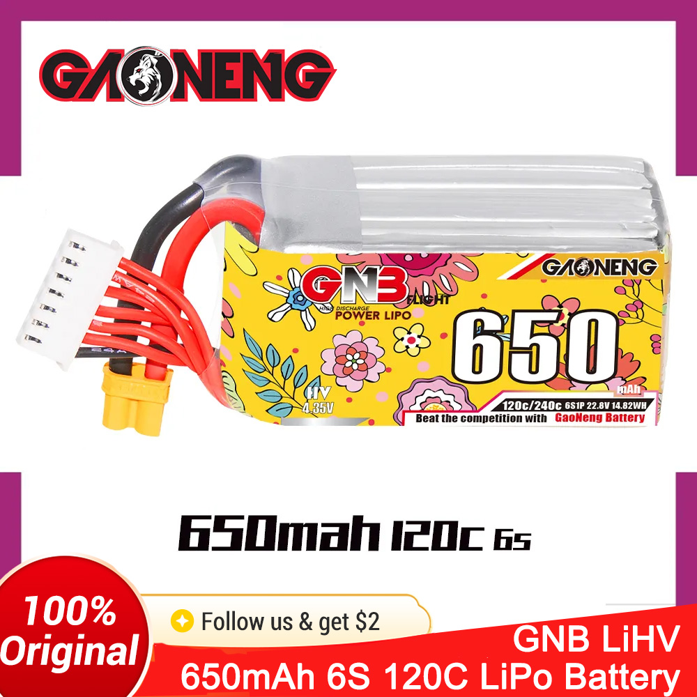 Bateria LiPo GAONENG 6S 650mAh - Drone Battery 6S avaliação e preço