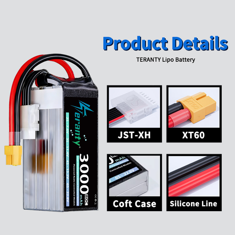Bateria Lipo TERANTY 6S 22.8V  - Drone Battery 6S avaliação e preço